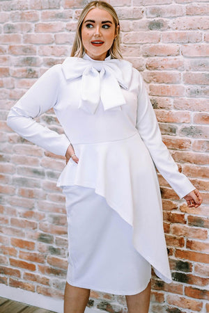 Infinitely Chic Midi Long Sleeve Mock Neck Dress - MXSTUDIO.COM