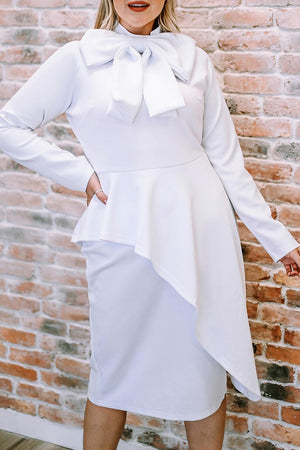 Infinitely Chic Midi Long Sleeve Mock Neck Dress - MXSTUDIO.COM