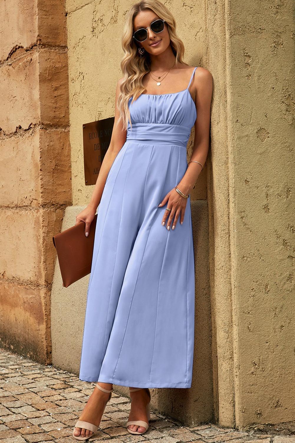 Influential Woman Sleeveless Wide Leg Jumpsuit - MXSTUDIO.COM