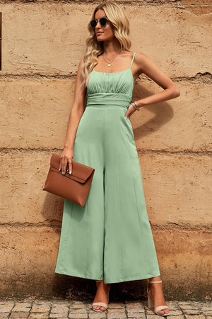 Influential Woman Sleeveless Wide Leg Jumpsuit - MXSTUDIO.COM