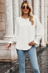 Inner Peace Long Flounce Sleeve Blouse - MXSTUDIO.COM