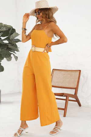 Instagram Sensation Cutout Wide Leg Jumpsuit - MXSTUDIO.COM