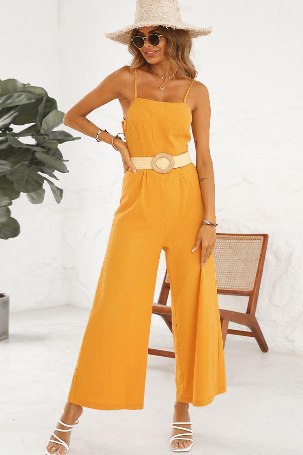 Instagram Sensation Cutout Wide Leg Jumpsuit - MXSTUDIO.COM