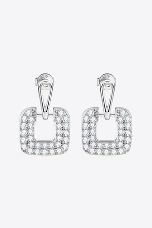 Intensifying Glamour 1.68 Carat Moissanite Drop Earrings - MXSTUDIO.COM