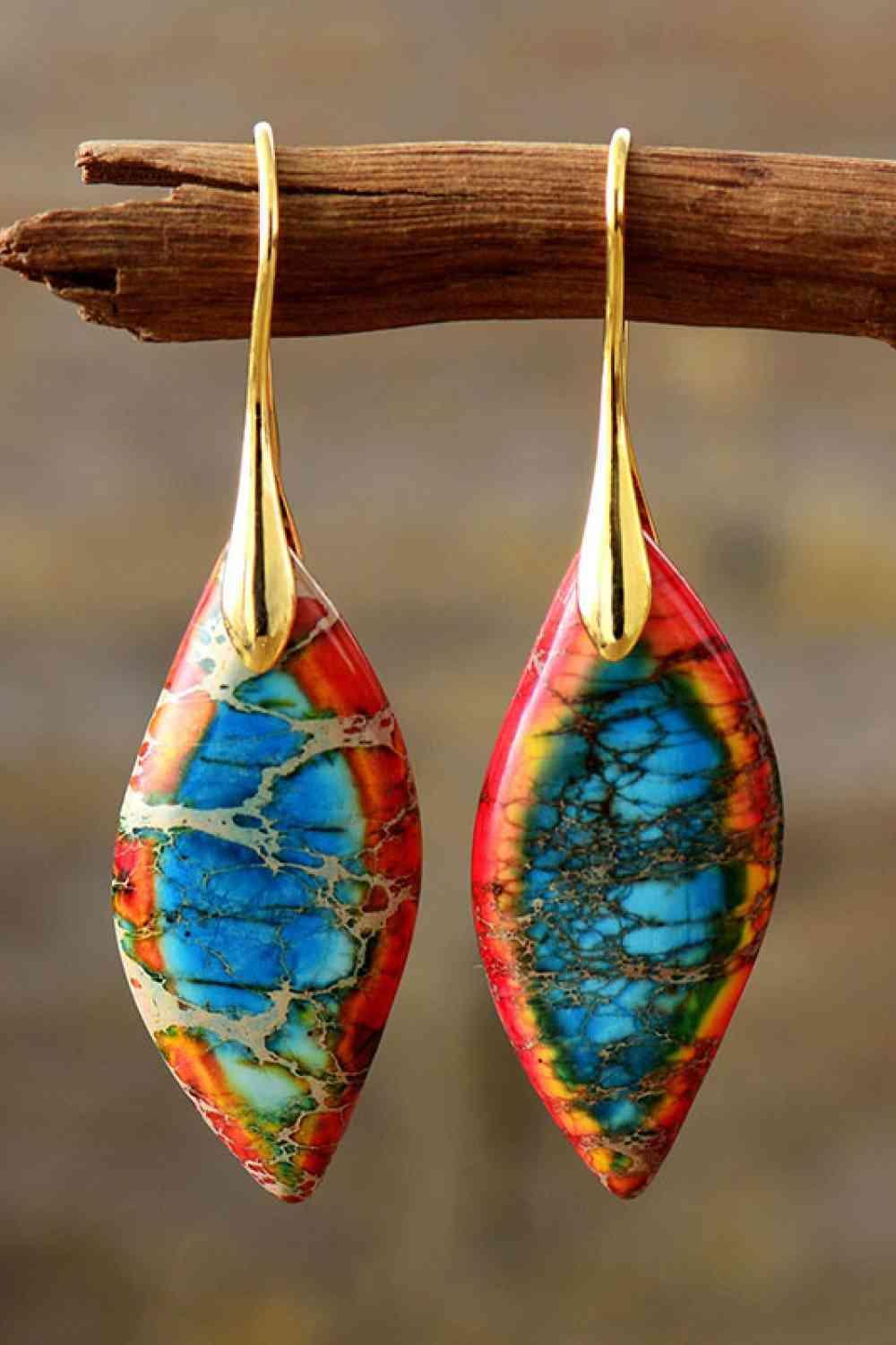 Intensifying Natural Stone Fashion Dangle Earrings-MXSTUDIO.COM