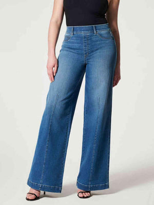 Interesting Choice Mid Rise Wide Leg Jeans - MXSTUDIO.COM