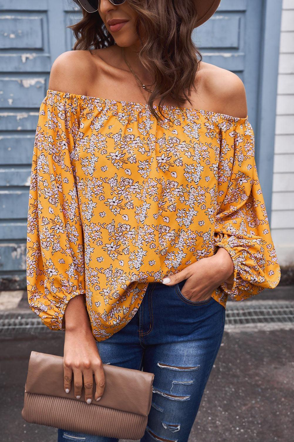 Interesting Off-Shoulder Blouse - MXSTUDIO.COM