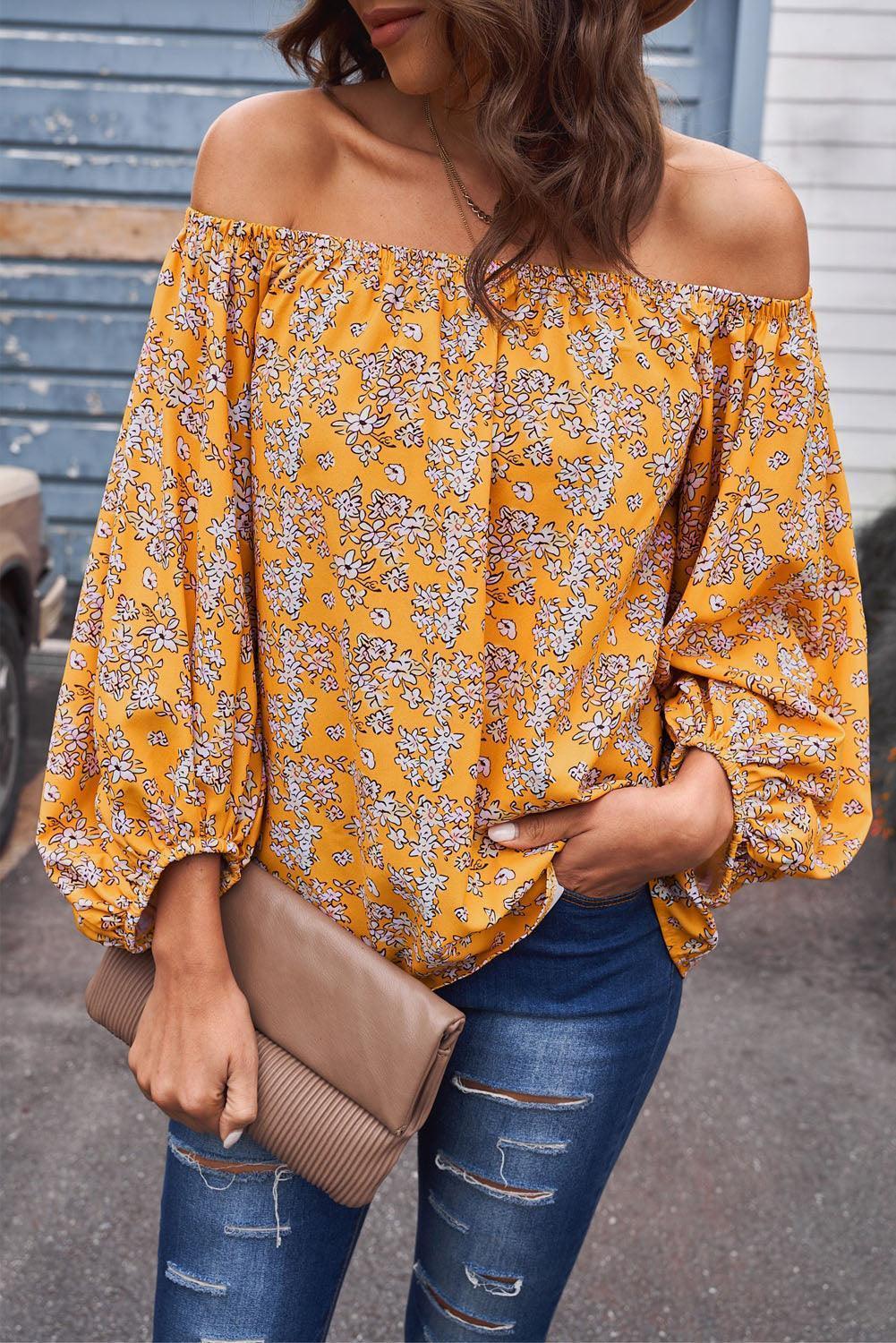 Interesting Off-Shoulder Blouse - MXSTUDIO.COM