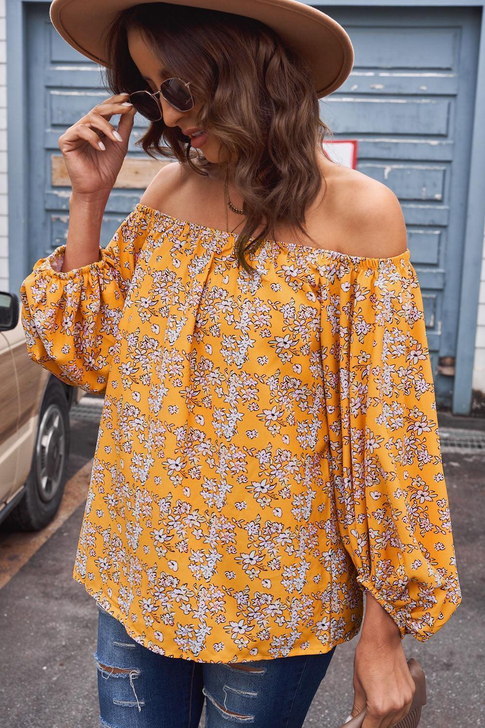 Interesting Off-Shoulder Blouse - MXSTUDIO.COM