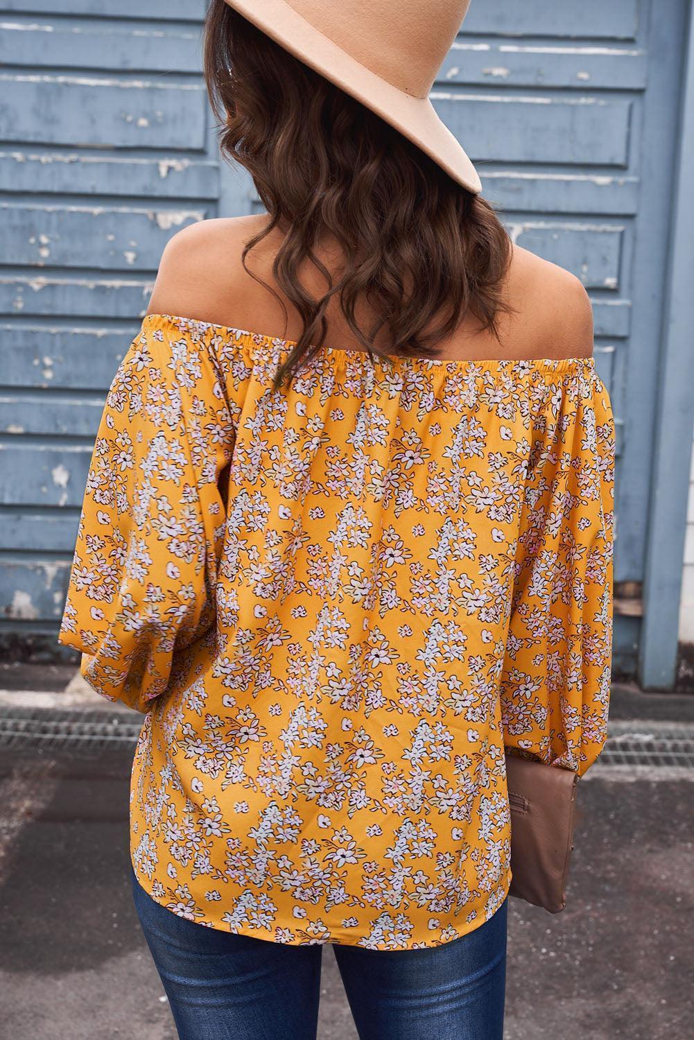 Interesting Off-Shoulder Blouse - MXSTUDIO.COM