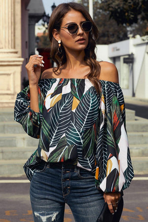 Interesting Off-Shoulder Blouse - MXSTUDIO.COM