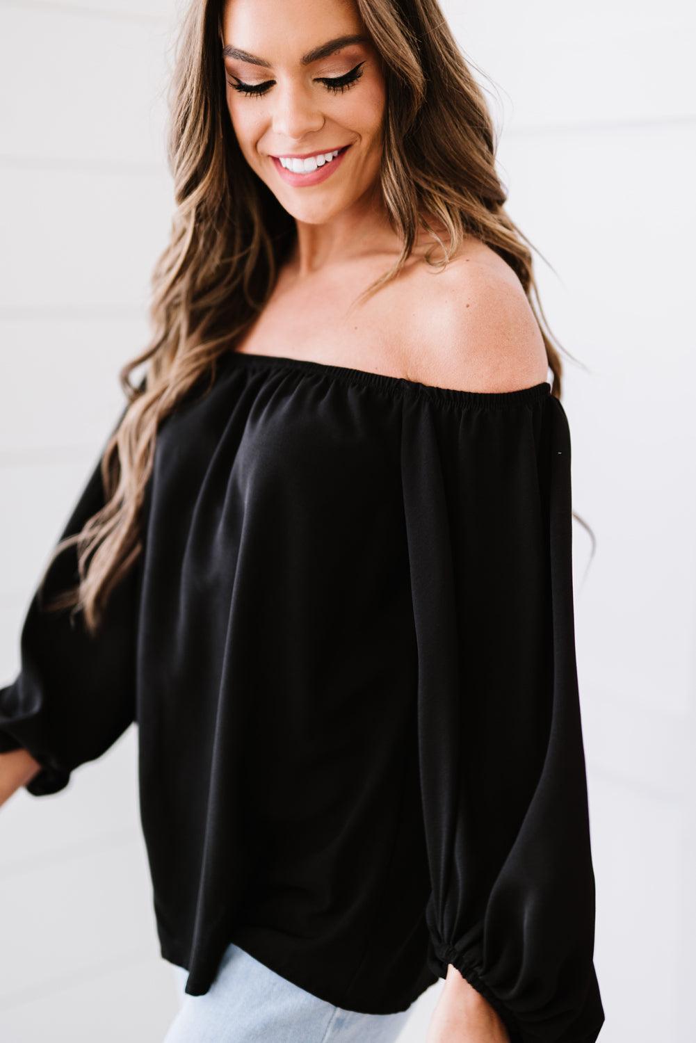 Interesting Off-Shoulder Blouse - MXSTUDIO.COM