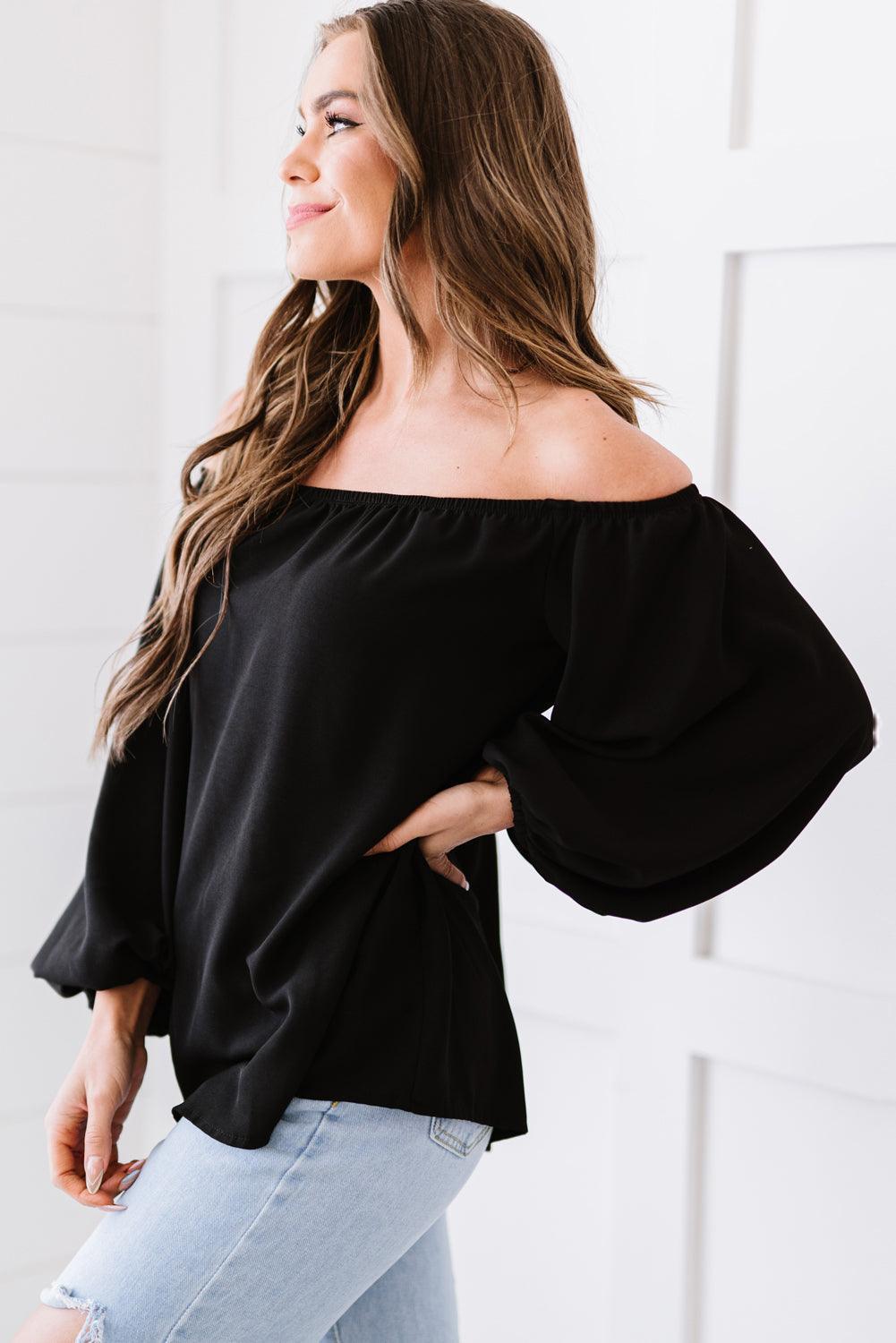 Interesting Off-Shoulder Blouse - MXSTUDIO.COM