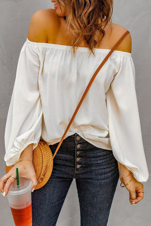 Interesting Off-Shoulder Blouse - MXSTUDIO.COM