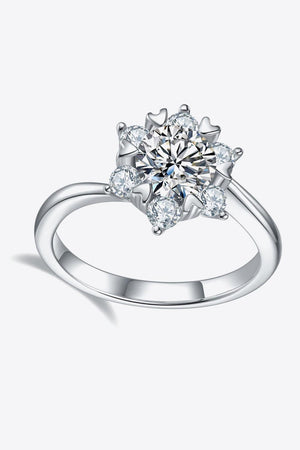 Intimate Surprise Zircon Accents 1 Carat Moissanite Ring - MXSTUDIO.COM