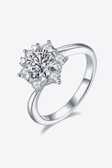 Intimate Surprise Zircon Accents 1 Carat Moissanite Ring - MXSTUDIO.COM