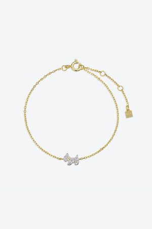 Intricate Puppy Zircon Gold Plated Bracelet - MXSTUDIO.COM