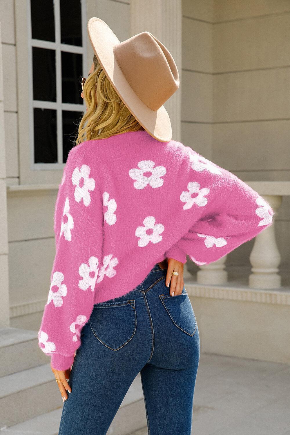 Invigorating Floral Cardigan - MXSTUDIO.COM