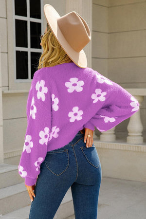 Invigorating Floral Cardigan - MXSTUDIO.COM