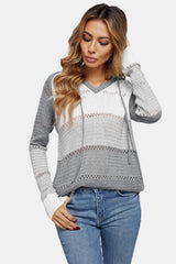 Invigorating Knitted Raglan Sleeve Hoodie - MXSTUDIO.COM