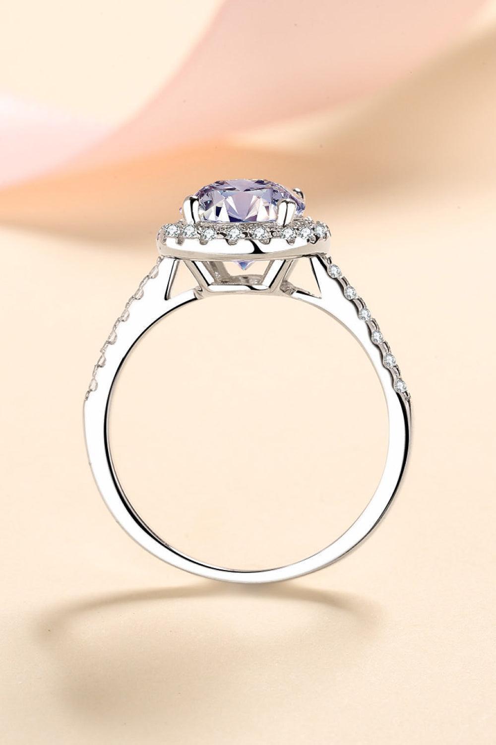 Irreplaceable 2 Carat Moissanite Halo Ring - MXSTUDIO.COM