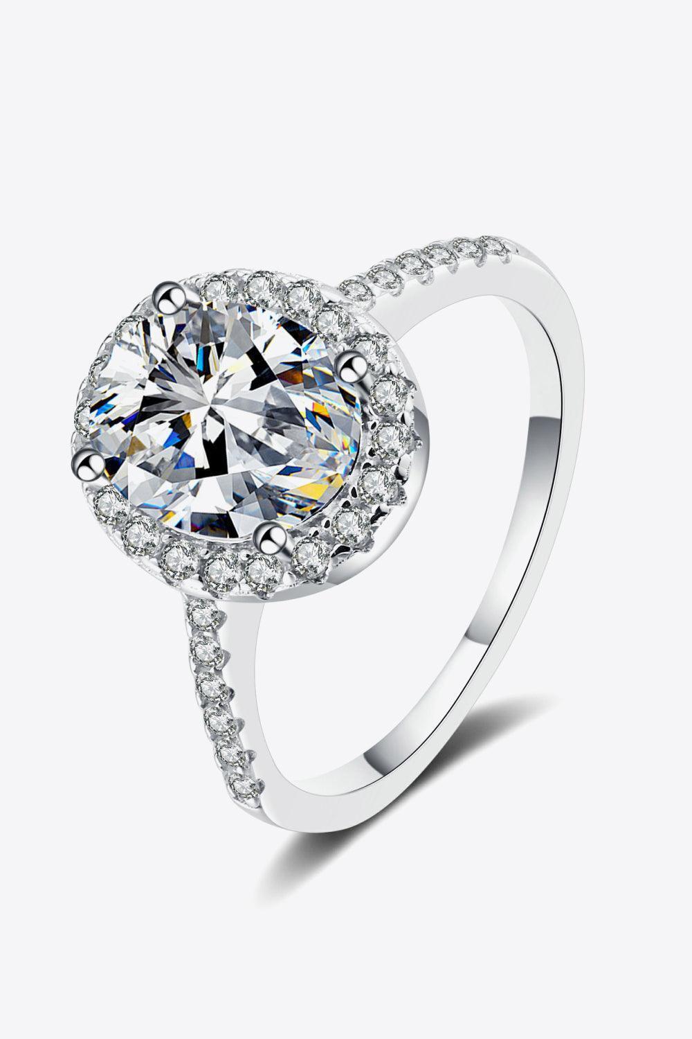 Irreplaceable 2 Carat Moissanite Halo Ring - MXSTUDIO.COM