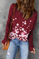 Irreplaceable Comfort Floral Long Sleeve Top - MXSTUDIO.COM