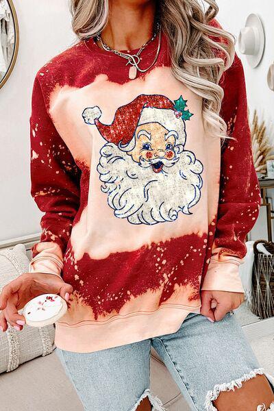 Jolly Warmth Red Santa Claus Sweatshirt-MXSTUDIO.COM