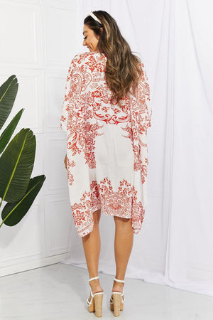 Joyful Moments Open Front Floral Beach Cover-Up - MXSTUDIO.COM