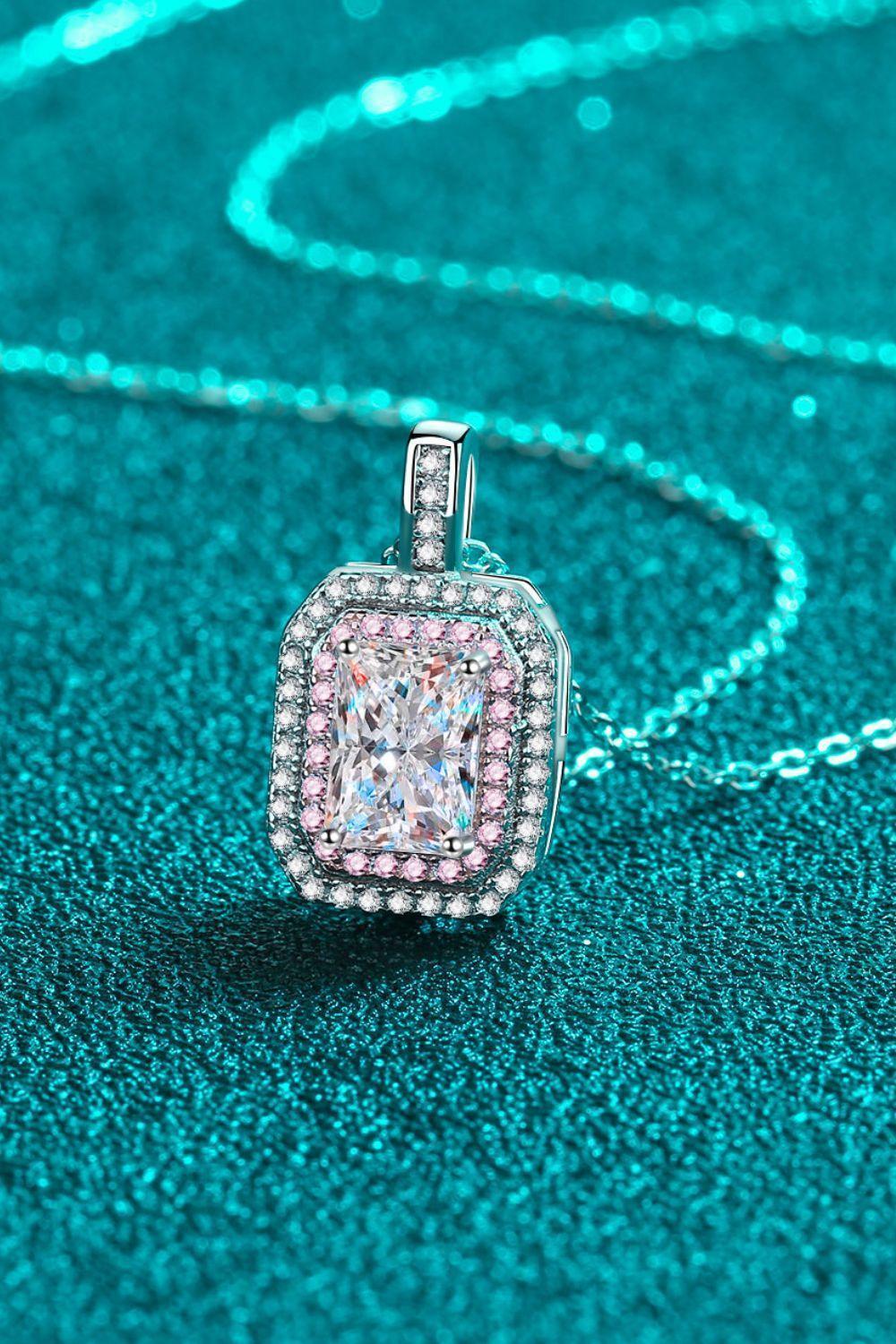 Jubilant 1 Carat Moissanite Necklace Womens - MXSTUDIO.COM