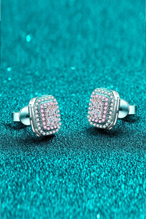 Jubilant 1 Carat Moissanite Stud Earrings - MXSTUDIO.COM