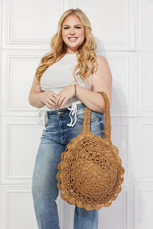 Justin Taylor Cylindrical Shape Straw Rattan Handbag - MXSTUDIO.COM