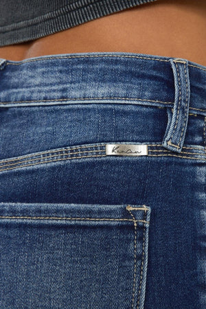 a close up of a person's butt wearing jeans