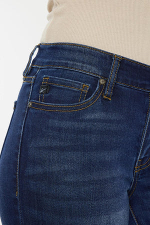 a close up of a person wearing jeans