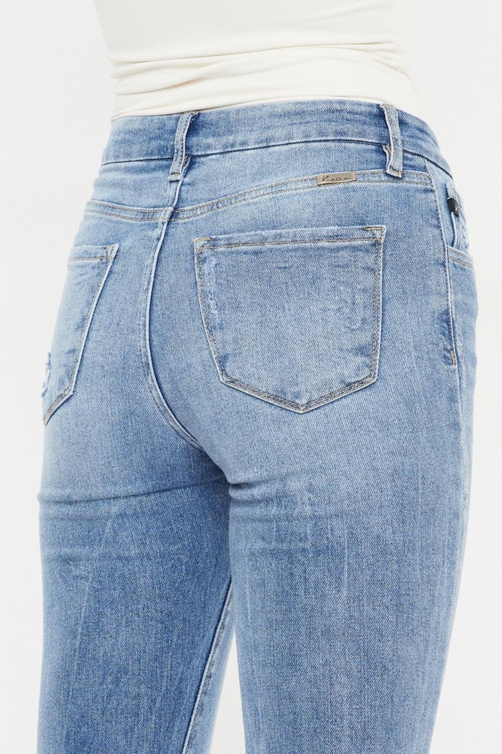 the back of a woman's butt showing her jeans