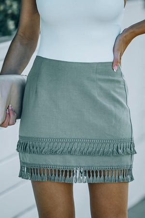 Kawaii Tassel Mini Skirt - MXSTUDIO.COM