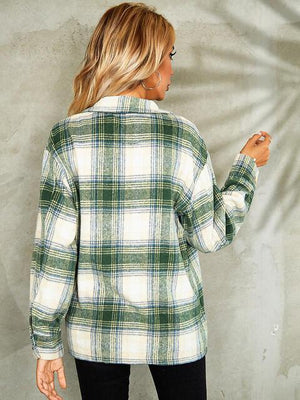 Keep Cool Button Down Plaid Jacket-MXSTUDIO.COM