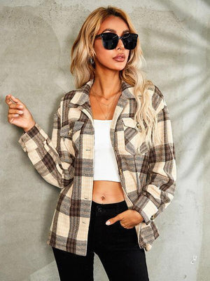 Keep Cool Button Down Plaid Jacket-MXSTUDIO.COM