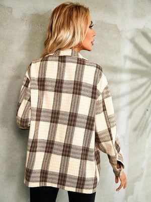 Keep Cool Button Down Plaid Jacket-MXSTUDIO.COM