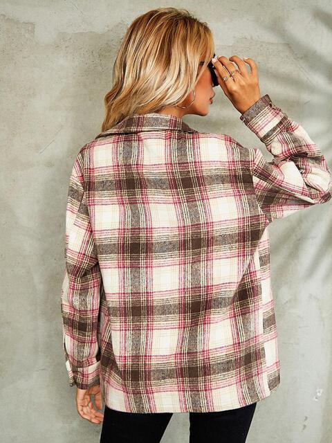 Keep Cool Button Down Plaid Jacket-MXSTUDIO.COM