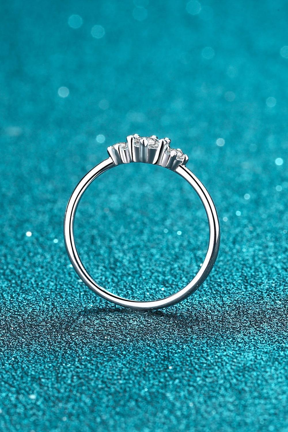 Keep Memories Alive Sterling Silver Moissanite Ring - MXSTUDIO.COM