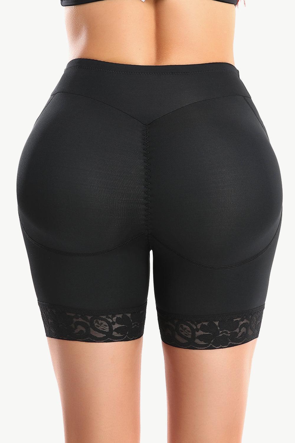 Lace Trim Butt Lifter Pull-On Shaping Shorts - MXSTUDIO.COM