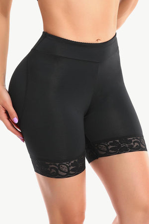 Lace Trim Butt Lifter Pull-On Shaping Shorts - MXSTUDIO.COM