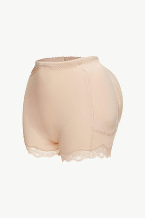 Lace Trim Butt Lifter Shaping Shorts - MXSTUDIO.COM