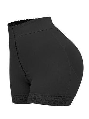 a woman's black underwear with a black lace trim