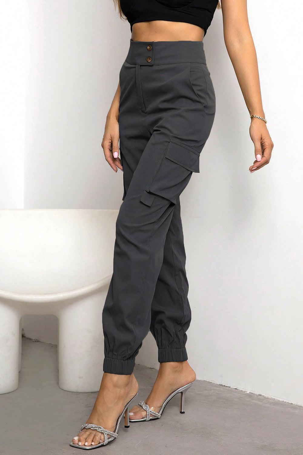 Lady Adventurer High Waist Jogger Cargo Pants - MXSTUDIO.COM