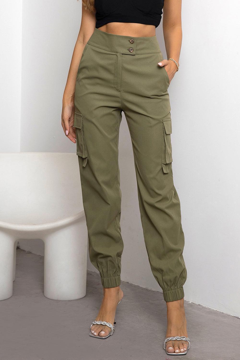 Lady Adventurer High Waist Jogger Cargo Pants - MXSTUDIO.COM