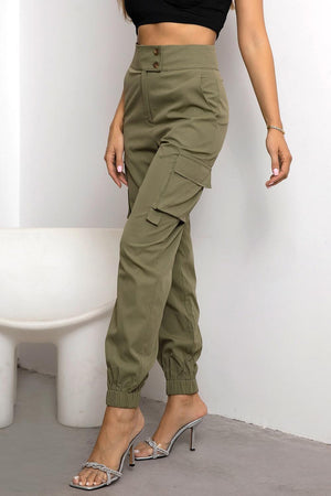 Lady Adventurer High Waist Jogger Cargo Pants - MXSTUDIO.COM