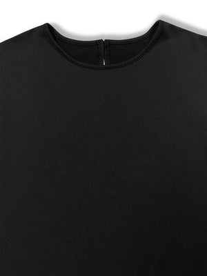 a black t - shirt on a white background