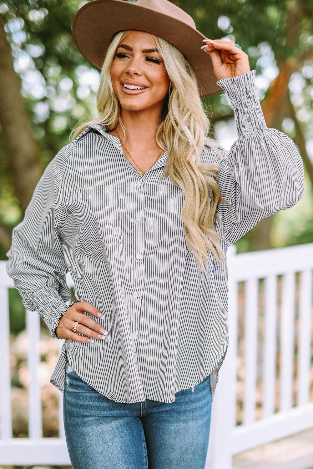 Laid-Back Life Long Sleeve Button Down Shirt - MXSTUDIO.COM